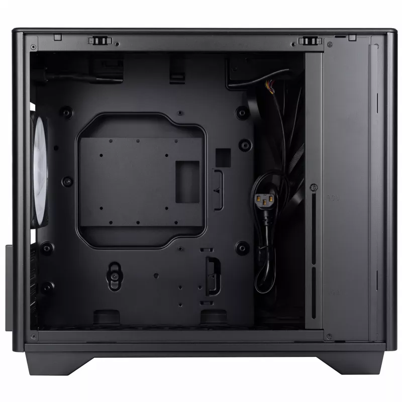 InWin A3 Mini Tower karkaistu lasi – musta