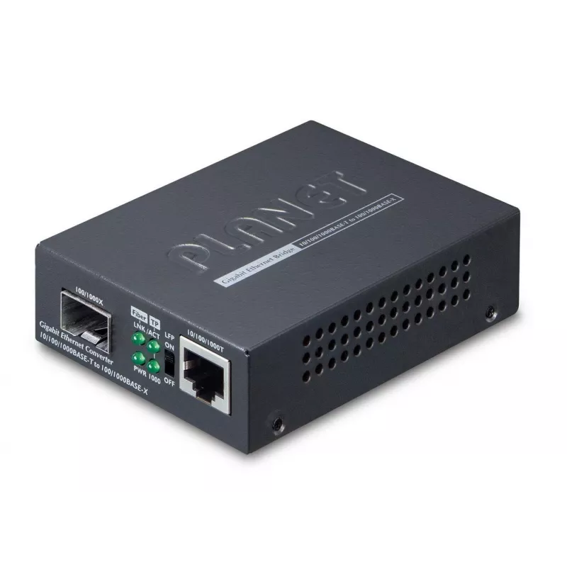 PLANET GT805A verkon mediakonvertteri 1000 Mbit/s multimode musta