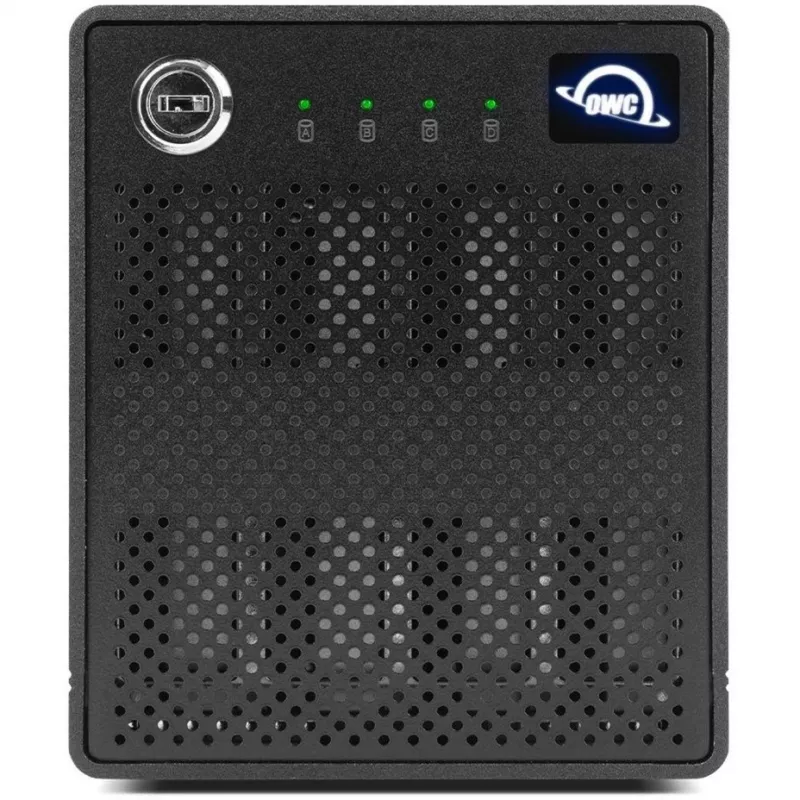 ThunderBay 4 mini, asemakotelo musta, ammattimainen 4 aseman HDD/SSD-Thunderbolt-3-kotelo