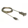 Sarjakaapeli DeLOCK 64073 USB Type-A DB-9 läpinäkyvä 2m