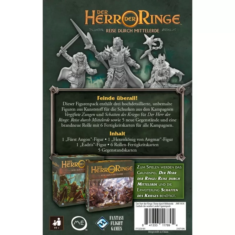 Asmodee Taru sormusten herrasta: Matkat Keski-Maassa - Erämaan vitsaukset -lisäosa