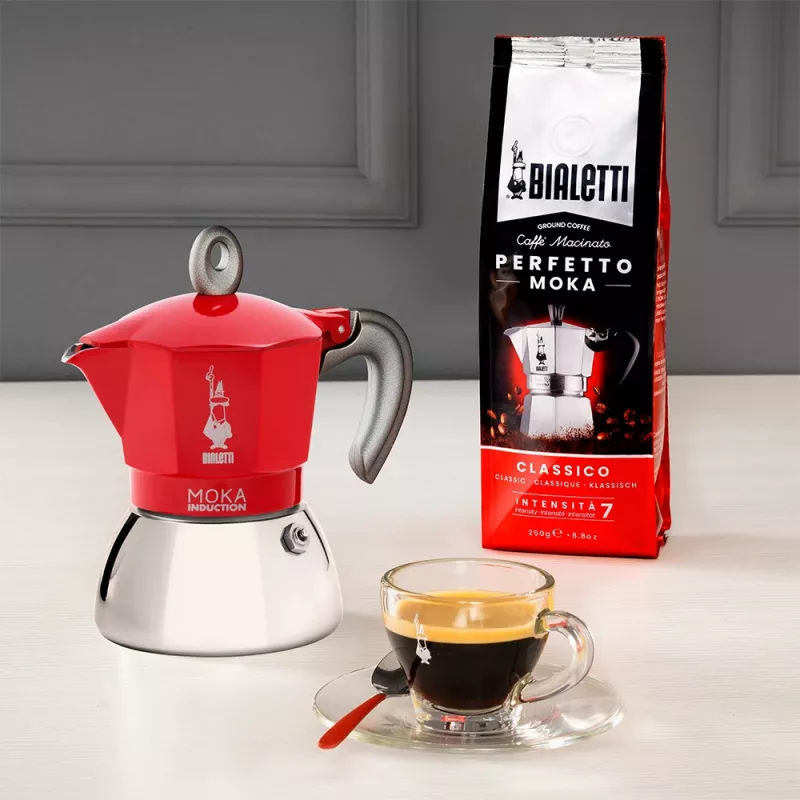Bialetti Moka Induction mokkapannu 4 kuppia