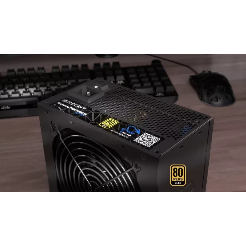 Virtalähde Endorfy Supremo FM6 1000W, 80 PLUS Gold, ATX 3.1, modulaarinen, musta