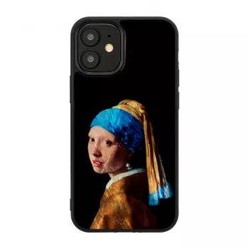 iKins suojakotelo Apple iPhone 12 mini – kuosi: Tyttö ja helmikorvakoru