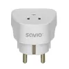 SAVIO AP-01 matka-adapteri, US-pistorasia – EU-pistoke