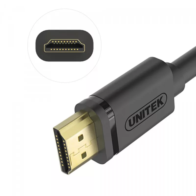 UNITEK Y-C137M HDMI-kaapeli 1,5 m HDMI tyyppi A (standardi) musta