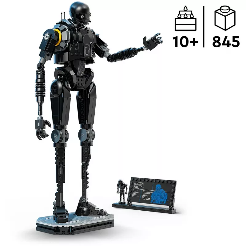 Rakennettava hahmo LEGO Star Wars turvadroidi K-2SO 75434 — 845 osaa, 410 mm korkeus, ikä 10+