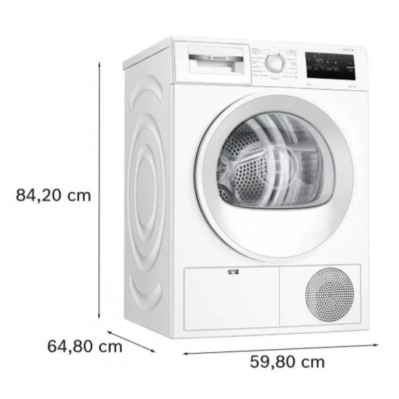 Kuivausrumpu Bosch WTH86200PL 8 kg kapasiteetti lämpöpumppu