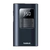 Baseus PrimeTrip VA1 kannettava rengaspumppu, 75 W, 2-in-1 taskulampulla ja 6000 mAh varavirtalähteellä, musta