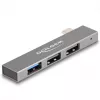 DeLOCK 3 portin ohut USB-keskitin USB Type-C 10 Gbps 2 x USB 2.0