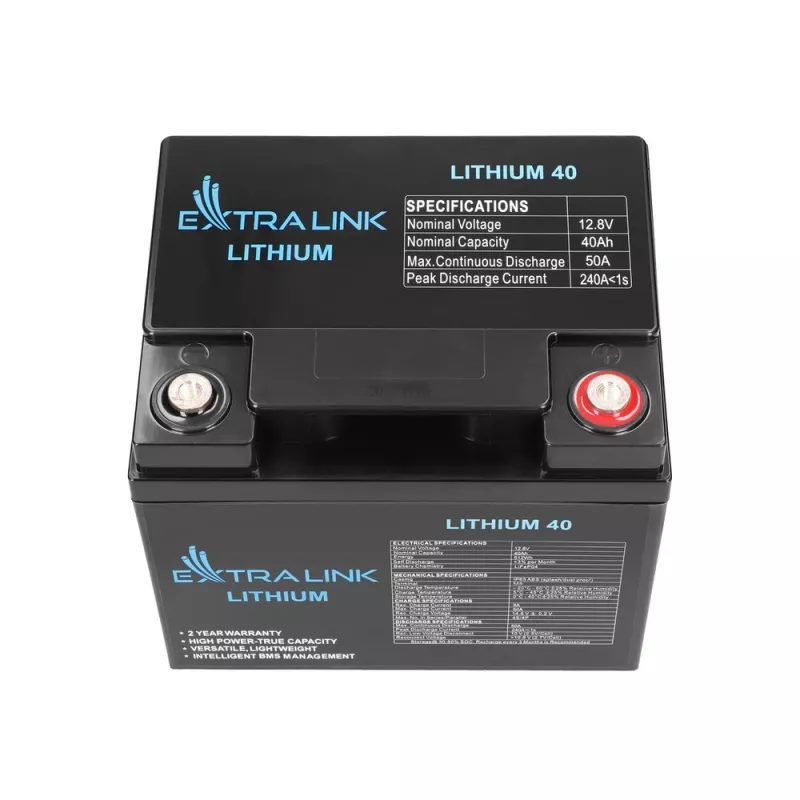 Extralink akku LiFePO4 40AH 12,8 V BMS akku 40000 mAh