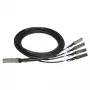 HPE - X242 QSFP 4x10G SFP+ 5m DAC-kaapeli