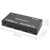 Aktiivinen HDMI-jakaja 2 x HDMI 4Kx2K, 3,4 Gbit/s