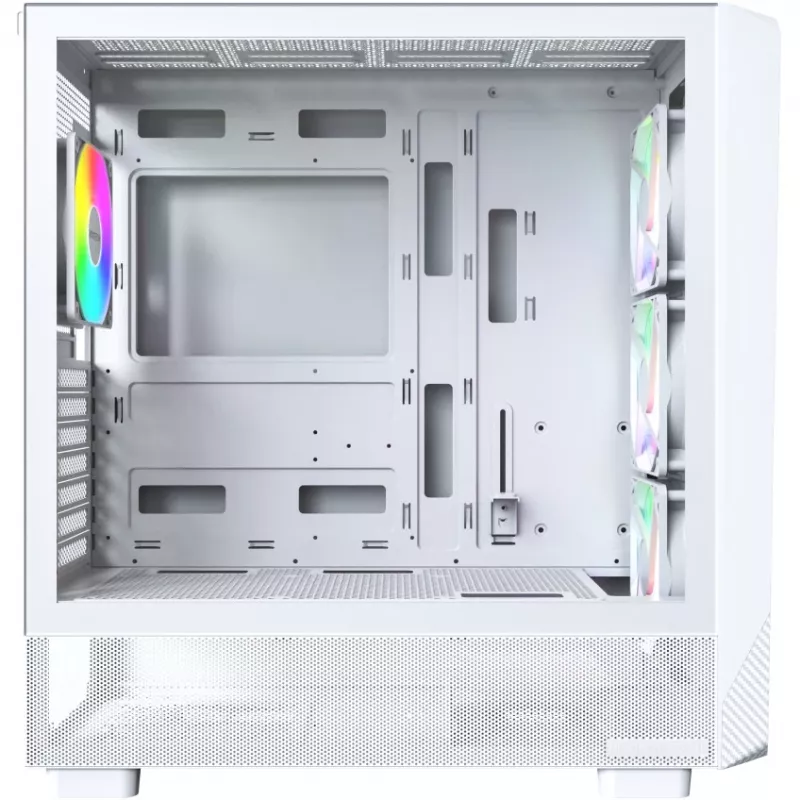 PC-kotelo Montech X5 Midi Tower valkoinen ATX 3x 140 mm tuuletin