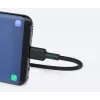 AUKEY CB-CD30 USB-A–USB-C-kaapeli 0,9 m, nailonpunos, 60W PD, 3A, musta