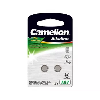 Camelion | AG7/LR57/LR926/395 | alkali nappiparisto | 2 kpl