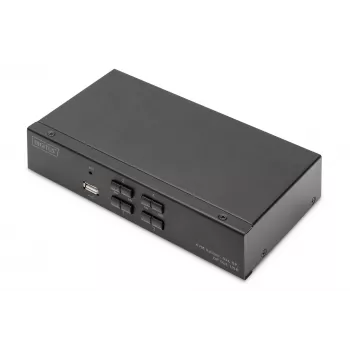 KVM-kytkin Digitus DS-12891 4x1 DP USB 4K Ultra HD