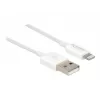 USB-data- ja latauskaapeli DeLOCK 83000 iPhone iPad iPod valkoinen 1 m