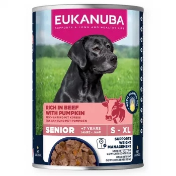 Märkäruoka koirille EUKANUBA Adult Can 400 g — nauta ja kurpitsa