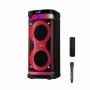 Kannettava kaiutin MANTA SPK0601B100, 100 W, Bluetooth, karaoke, langaton mikrofoni, akku, taajuuskorjain, diskovalot