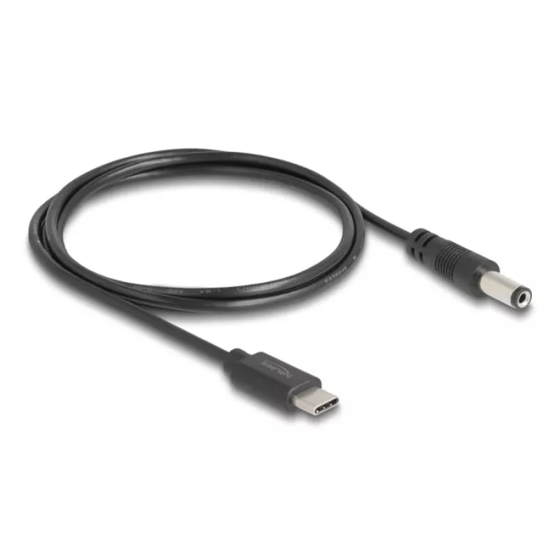 DeLOCK USB Type-C virtakaapeli 1 m 5,5 x 2,1 mm pistoke 5 V 1,5 A