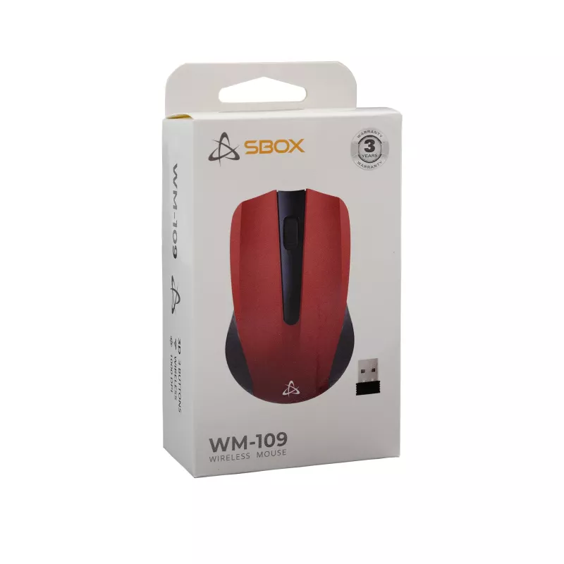SBOX WM-109 langaton hiiri USB Type-A