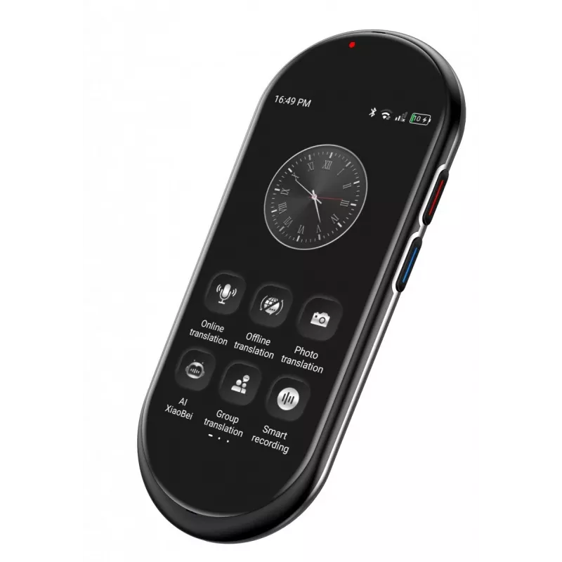 Kannettava puheentulkki MAXCOM MT100 4G, monikielinen puheentulkkaus, kompakti käsilaite