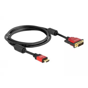 HDMI - DVI -kaapeli DeLOCK 84342 1,8 m uros/uros