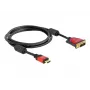 HDMI - DVI -kaapeli DeLOCK 84342 1,8 m uros/uros