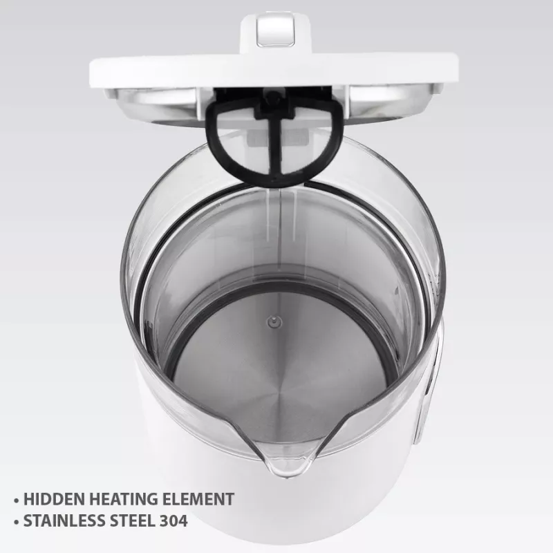 Maestro MR-023-WHITE -vedenkeitin, 1,7 l tilavuus, 2220 W teho