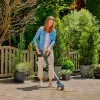Gardena 14820-55 EasyWeed 1800/18V P4A solo akkukäyttöinen saumaharja rikkaruohojen poistoon, ilman akkua ja laturia, harmaa/turkoosi