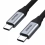 USB-C-USB-C-data- ja latauskaapeli Unitek C14082ABK 1 m, USB 3.2 Gen 2 (10 Gbit/s), 100 W PD, musta