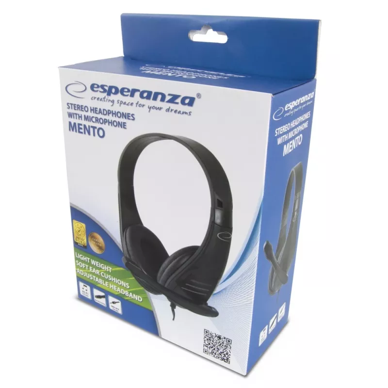 Esperanza EH209K kuulokkeet/headset sankamalli musta