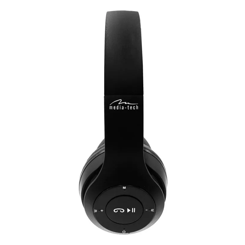 MEDIA-TECH EPSILION BT MT3591 langattomat kuulokkeet Bluetooth 4.2 mikrofoni FM-radio musta