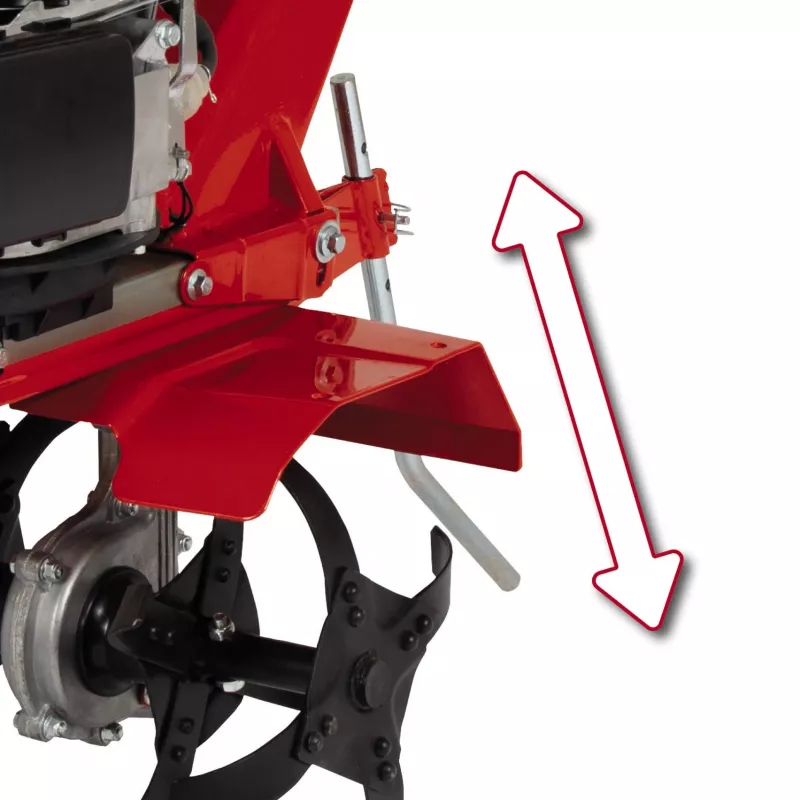 Einhell GC-MT 2236 bensiinikäyttöinen maanmuokkain, 2,2 kW, työleveys 36 cm, punainen/musta