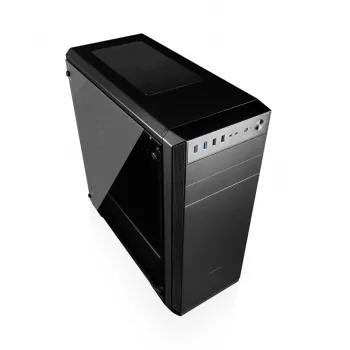 PC-kotelo MODECOM Oberon Pro Midi Tower, karkaistu lasi, microATX/ATX, 7 paikkaa, 395 mm GPU, 2x3,5 tuuman + 3x2,5 tuuman paikkaa, USB 3.2 Gen1