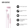 Sony IER-EX15C kuulokemikrofoni johdollinen in-ear puhelut/musiikki USB Type-C pinkki