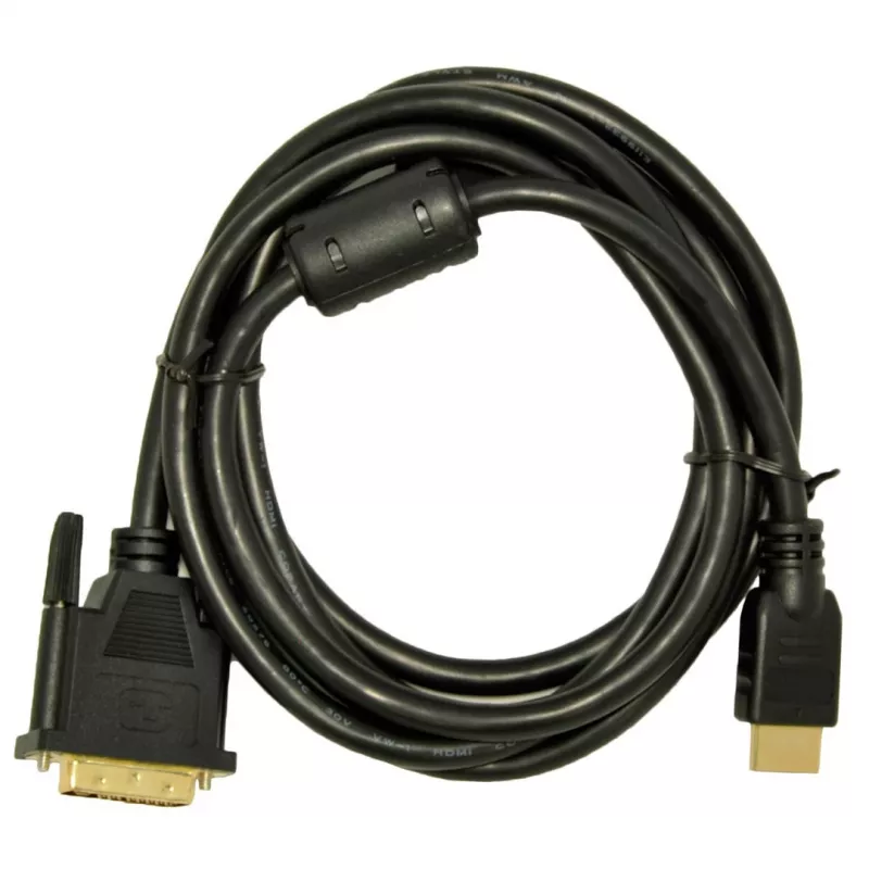 Akyga AK-AV-11 HDMI-DVI-D-kaapeli (24+1), 1,8 m, musta
