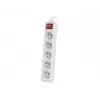 Jatkojohto Lanberg PS1-05E-0300-W 3 m 5 AC-pistorasiaa sisä/ulko valkoinen