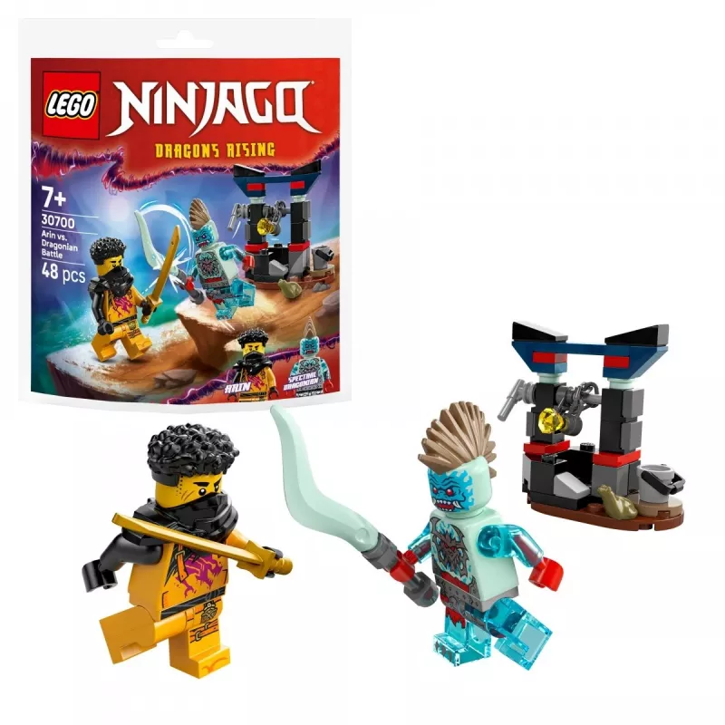 Rakennuslelu LEGO-sarja 30700 Arins Kampf mit dem Drachenmann Polybag (minisarja)