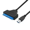 Adapteri QOLTEC 51855 — ulkoinen M.2 NVMe/NGFF -USB 3.0 -adapteri, 10 Gb/s, 2,5 tuuman/M.2-asemille, musta