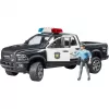 Poliisiauto-lelu BRUDER RAM 2500 Police 02505 – pienoismalli, leikkiauto