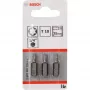 Bosch ruuvauskärki erittäin kova, 3 kpl, Torx, T10, teräs, T10, 25 mm