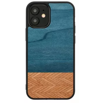 Man and wood -puhelinkotelo iPhone 12 mini — denim musta
