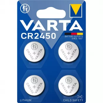 Kertakäyttöparisto Varta CR2450 litium 10 vuoden takuu