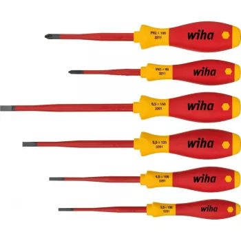 Wiha ruuvimeisselisarja SoftFinish electric schlankFix, 6-osainen