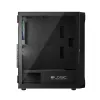 LOGIC CONCEPT Portos ARGB ATX Mid-Tower-kotelo, musta