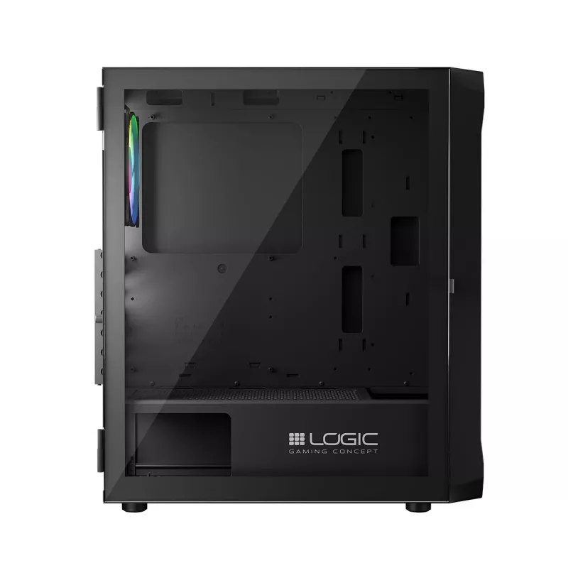 LOGIC CONCEPT Portos ARGB ATX Mid-Tower-kotelo, musta
