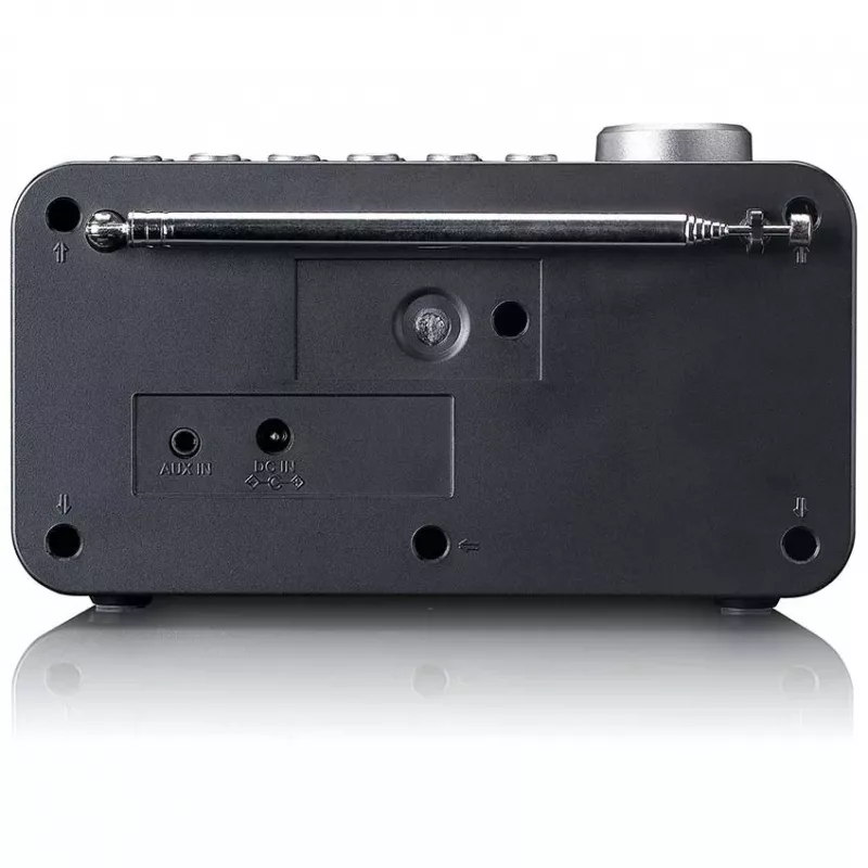 Lenco CR-625BK DAB+/FM-radiokello Bluetoothilla ja langattomalla latauksella, musta