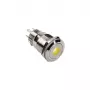 DimasTech ilkivaltasuojattu painonappi 19 mm Silverline Dot RGB PD210